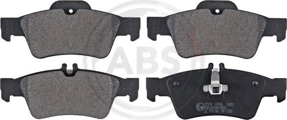 A.B.S. 37319 - Sada brzdových platničiek kotúčovej brzdy parts5.com