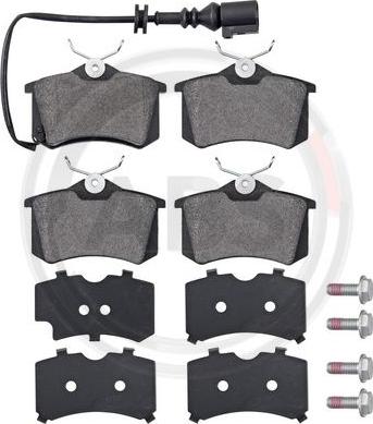 A.B.S. 37334 - Sada brzdových platničiek kotúčovej brzdy parts5.com