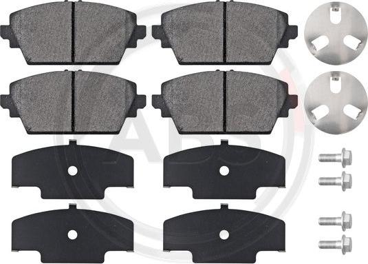 A.B.S. 37205 - Sada brzdových destiček, kotoučová brzda parts5.com