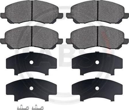 A.B.S. 37202 - Fékbetétkészlet, tárcsafék parts5.com