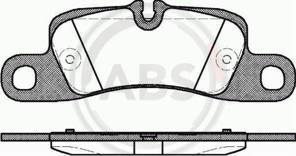 A.B.S. 37725 - Brake Pad Set, disc brake parts5.com