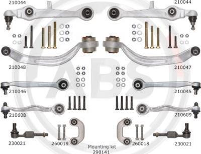 A.B.S. 219900 - Zestaw naprawczy, wahacz poprzeczny parts5.com