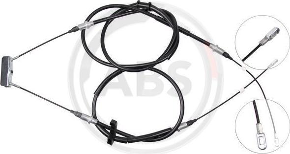 A.B.S. K19156 - Cable de accionamiento, freno de estacionamiento parts5.com