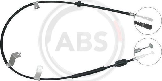 A.B.S. K13938 - Cable de accionamiento, freno de estacionamiento parts5.com