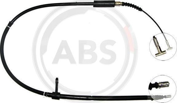 A.B.S. K13187 - Cable de accionamiento, freno de estacionamiento parts5.com