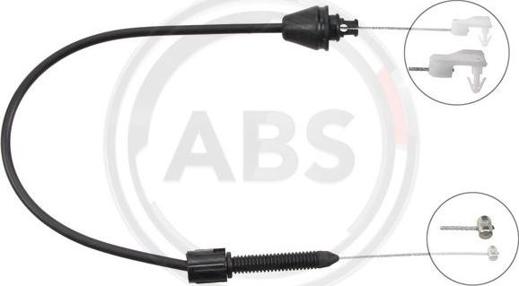 A.B.S. K37450 - Gaz pedalı teli parts5.com