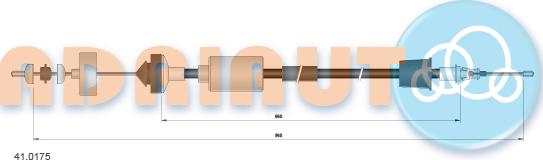 Adriauto 41.0175 - Vaijeri, kytkimen käyttö parts5.com