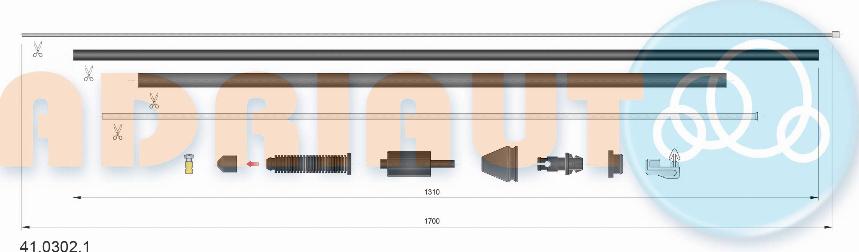 Adriauto 41.0302.1 - Жило за газ parts5.com