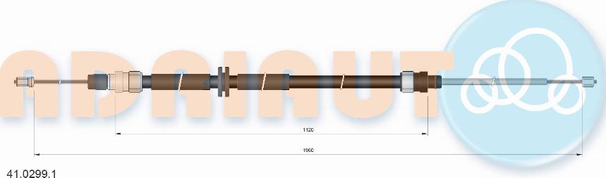 Adriauto 41.0299.1 - Zicovod,rocna zavora parts5.com