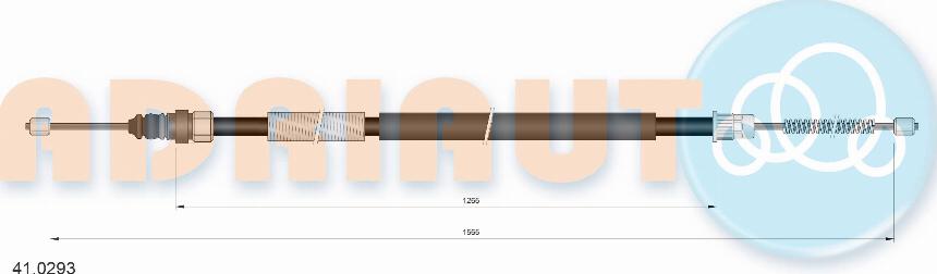 Adriauto 41.0293 - Жило, ръчна спирачка parts5.com