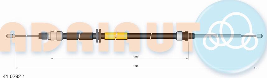 Adriauto 41.0292.1 - Cable de accionamiento, freno de estacionamiento parts5.com