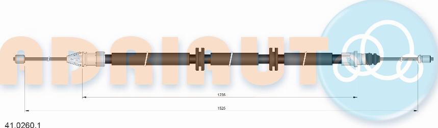 Adriauto 41.0260.1 - Vaijeri, seisontajarru parts5.com