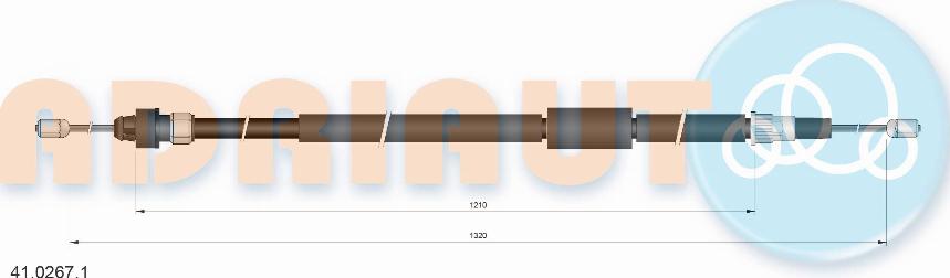 Adriauto 41.0267.1 - Seilzug, Feststellbremse parts5.com