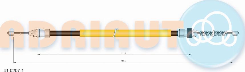Adriauto 41.0207.1 - Жило, ръчна спирачка parts5.com