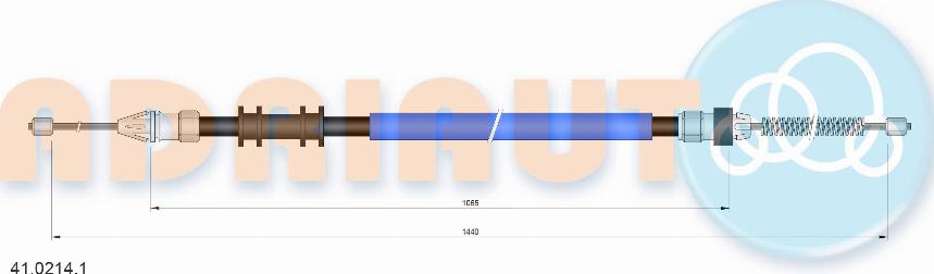 Adriauto 41.0214.1 - Tel halat, el freni parts5.com