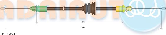 Adriauto 41.0235.1 - Seilzug, Feststellbremse parts5.com