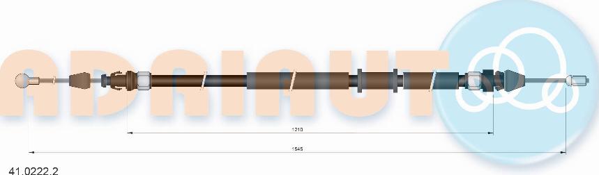 Adriauto 41.0222.2 - Tažné lanko, parkovací brzda parts5.com