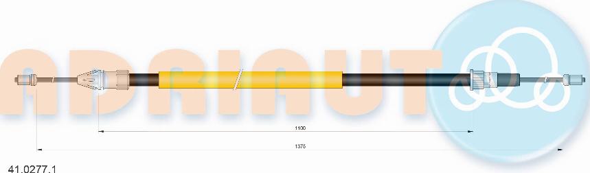 Adriauto 41.0277.1 - Cable de accionamiento, freno de estacionamiento parts5.com