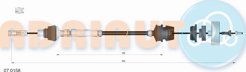 Adriauto 07.0158 - Clutch Cable parts5.com