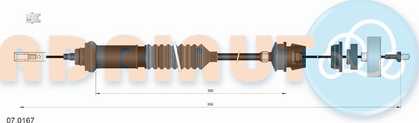 Adriauto 07.0167 - Clutch Cable parts5.com