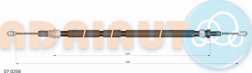 Adriauto 07.0256 - Cablu, frana de parcare parts5.com