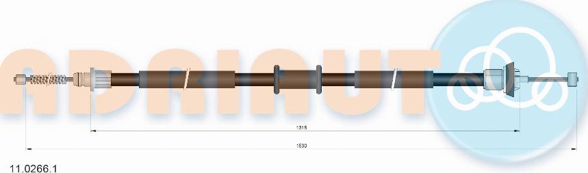 Adriauto 11.0266.1 - Tažné lanko, parkovací brzda parts5.com