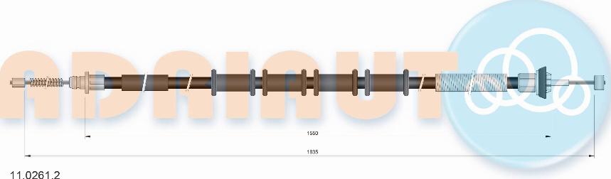 Adriauto 11.0261.2 - Cable, parking brake parts5.com