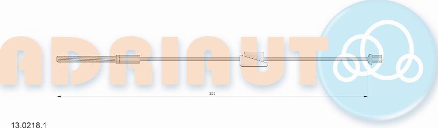 Adriauto 13.0218.1 - Cable, parking brake parts5.com