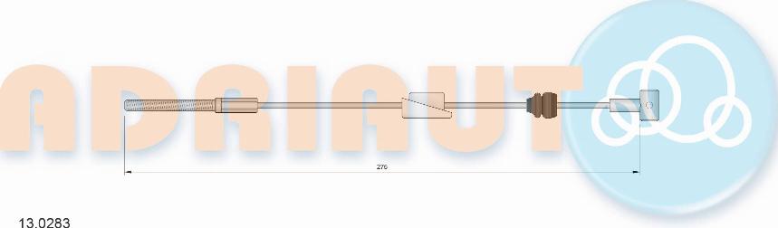 Adriauto 13.0283 - Cable, parking brake parts5.com