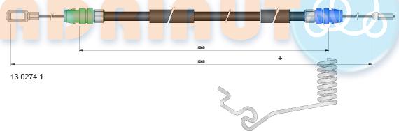 Adriauto 13.0274.1 - Tažné lanko, parkovací brzda parts5.com