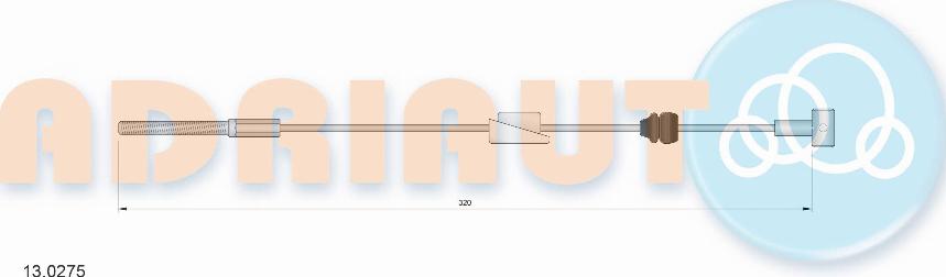 Adriauto 13.0275 - Cięgło, hamulec postojowy parts5.com