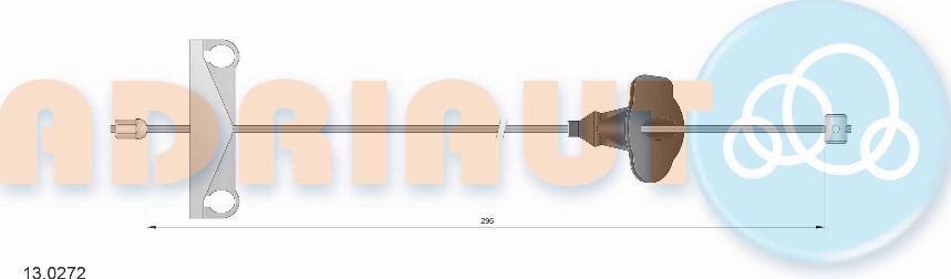 Adriauto 13.0272 - Cable, parking brake parts5.com