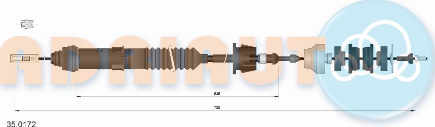 Adriauto 35.0172 - Clutch Cable parts5.com