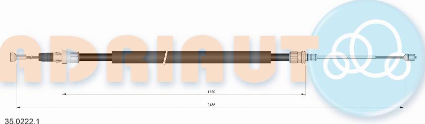 Adriauto 35.0222.1 - Cable, parking brake parts5.com