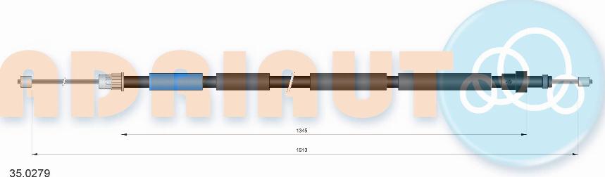 Adriauto 35.0279 - Sajla, ručna kočnica parts5.com