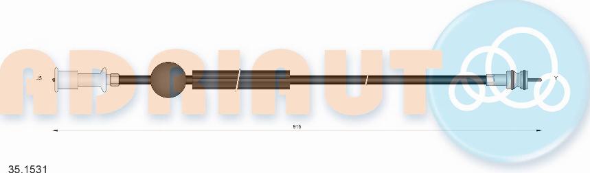 Adriauto 35.1531 - Tacho Shaft parts5.com