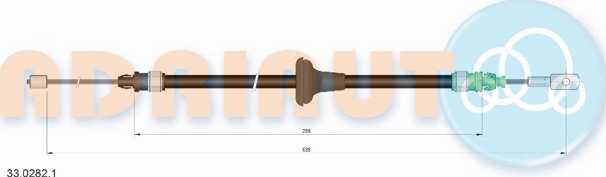 Adriauto 33.0282.1 - Cable, parking brake parts5.com