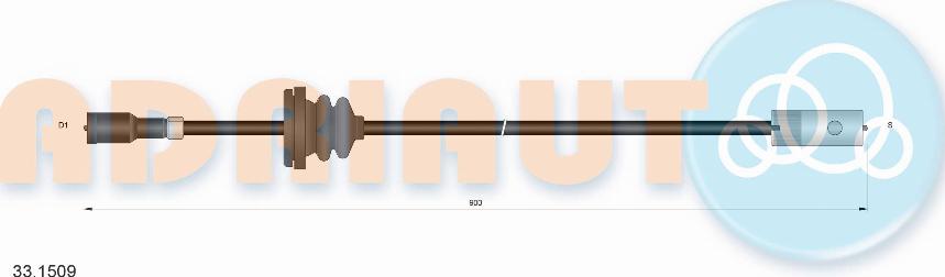 Adriauto 33.1509 - Árbol flexible del velocímetro parts5.com