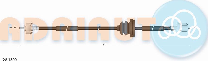 Adriauto 281500 - Árbol flexible del velocímetro parts5.com