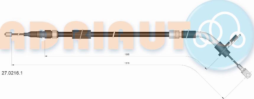 Adriauto 27.0216.1 - Tažné lanko, parkovací brzda parts5.com