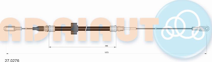 Adriauto 27.0276 - Cable, parking brake parts5.com