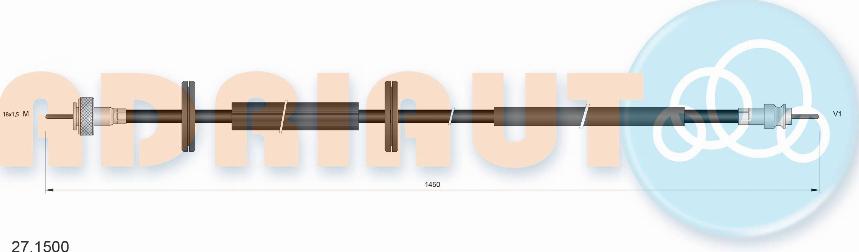 Adriauto 271500 - Árbol flexible del velocímetro parts5.com