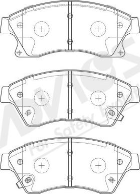 ADVICS-SEA L1N007Y - Fékbetétkészlet, tárcsafék parts5.com