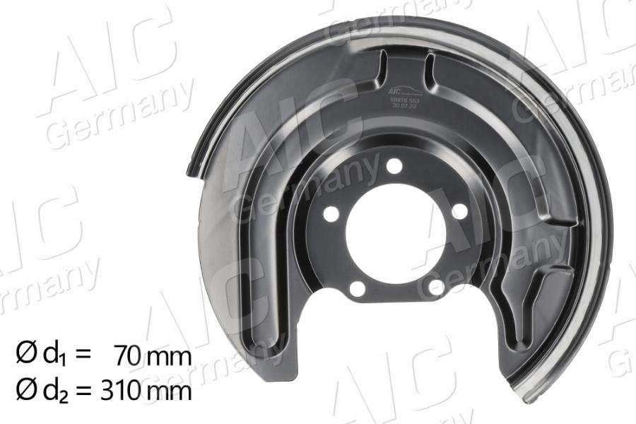 AIC 55976 - Έλασμα πιτσιλίσματος, δισκόπλακα parts5.com