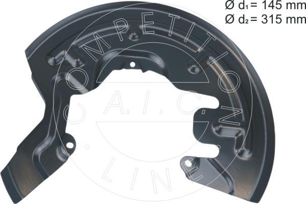 AIC 58186 - Lim za zaštitu od prskanja, kočni disk parts5.com