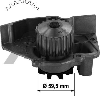 Airtex 1359 - Vesipumppu parts5.com