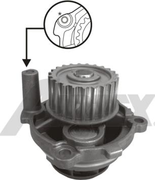 Airtex 1703 - Vesipumppu parts5.com