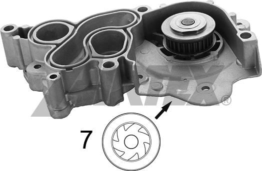 Airtex 2076 - Water Pump parts5.com