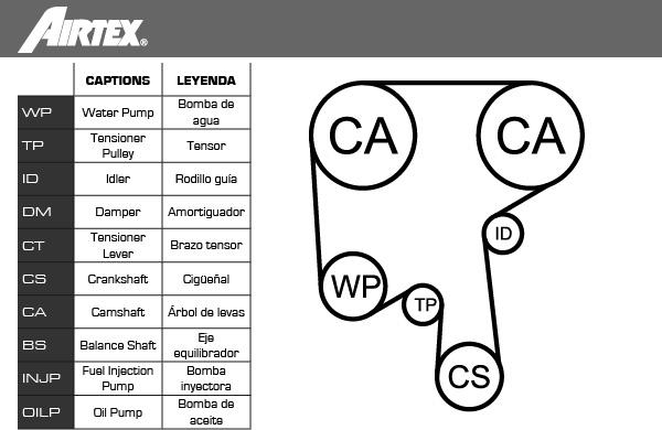 Airtex WPK-146502 - Water Pump & Timing Belt Set parts5.com