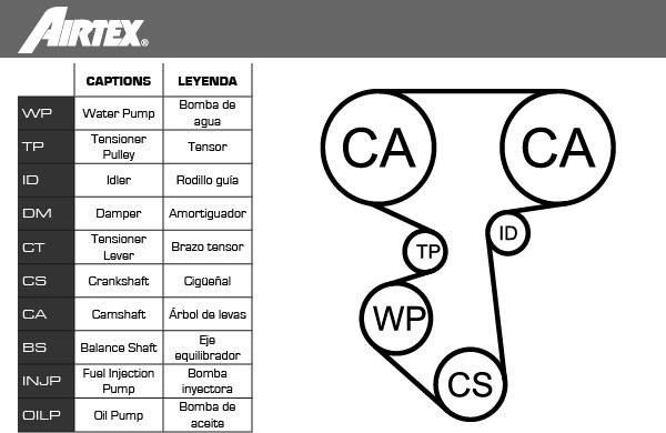 Airtex WPK-185701 - Water Pump & Timing Belt Set parts5.com